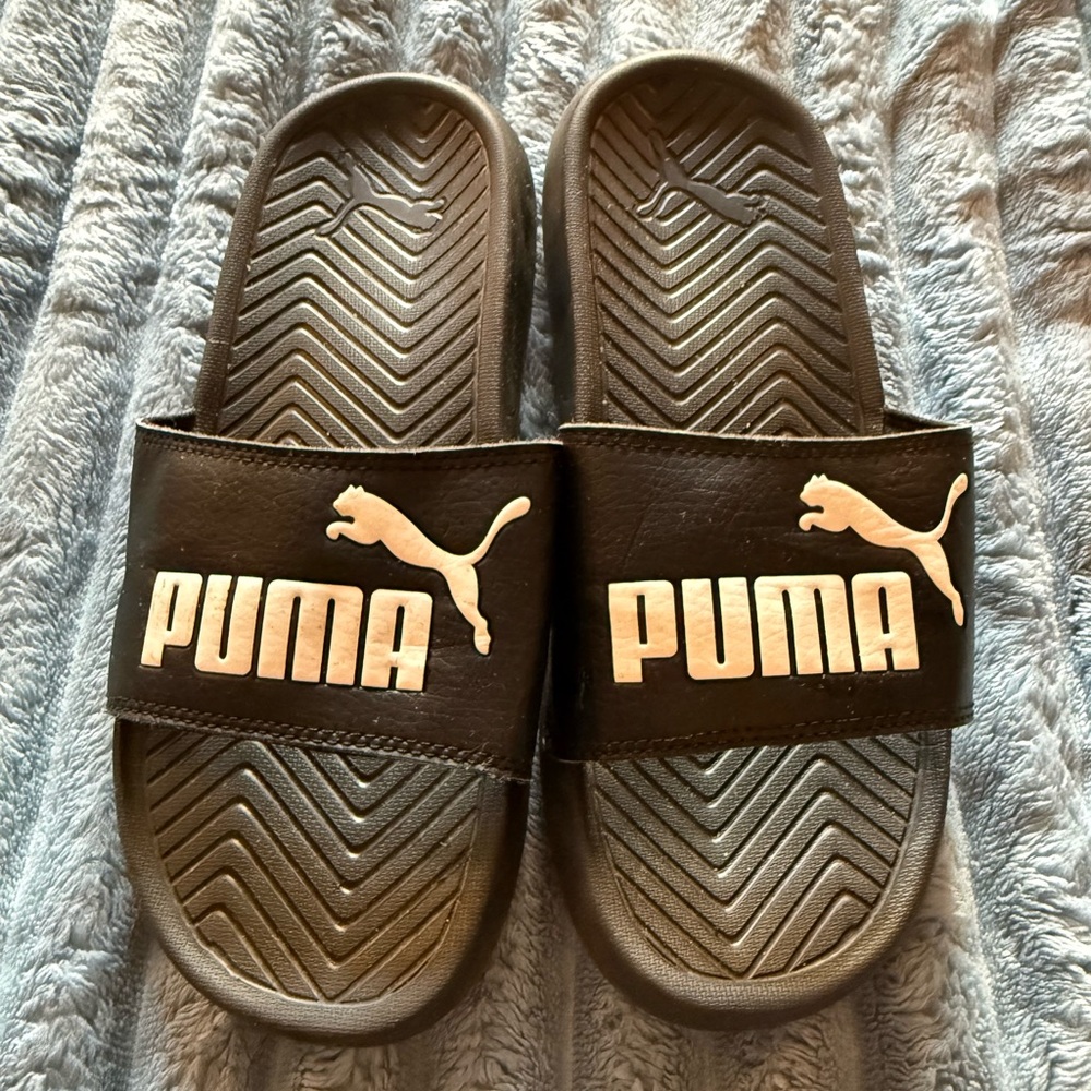 PUMA Women Black Slide Sandals